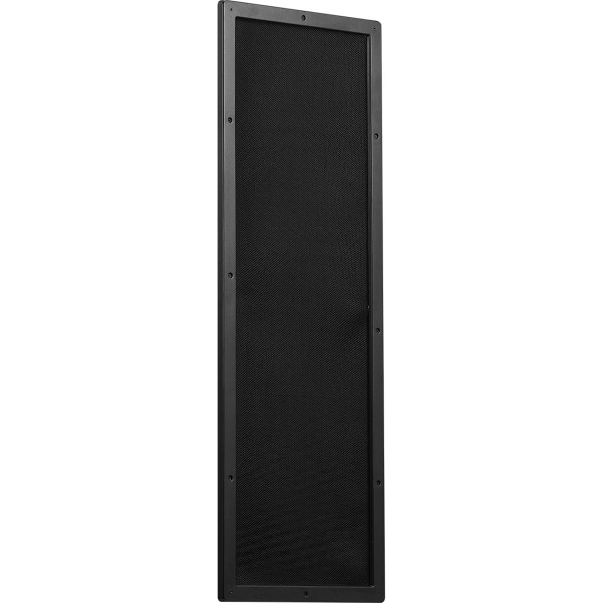 A sleek, black mesh panel with a surrounding frame.