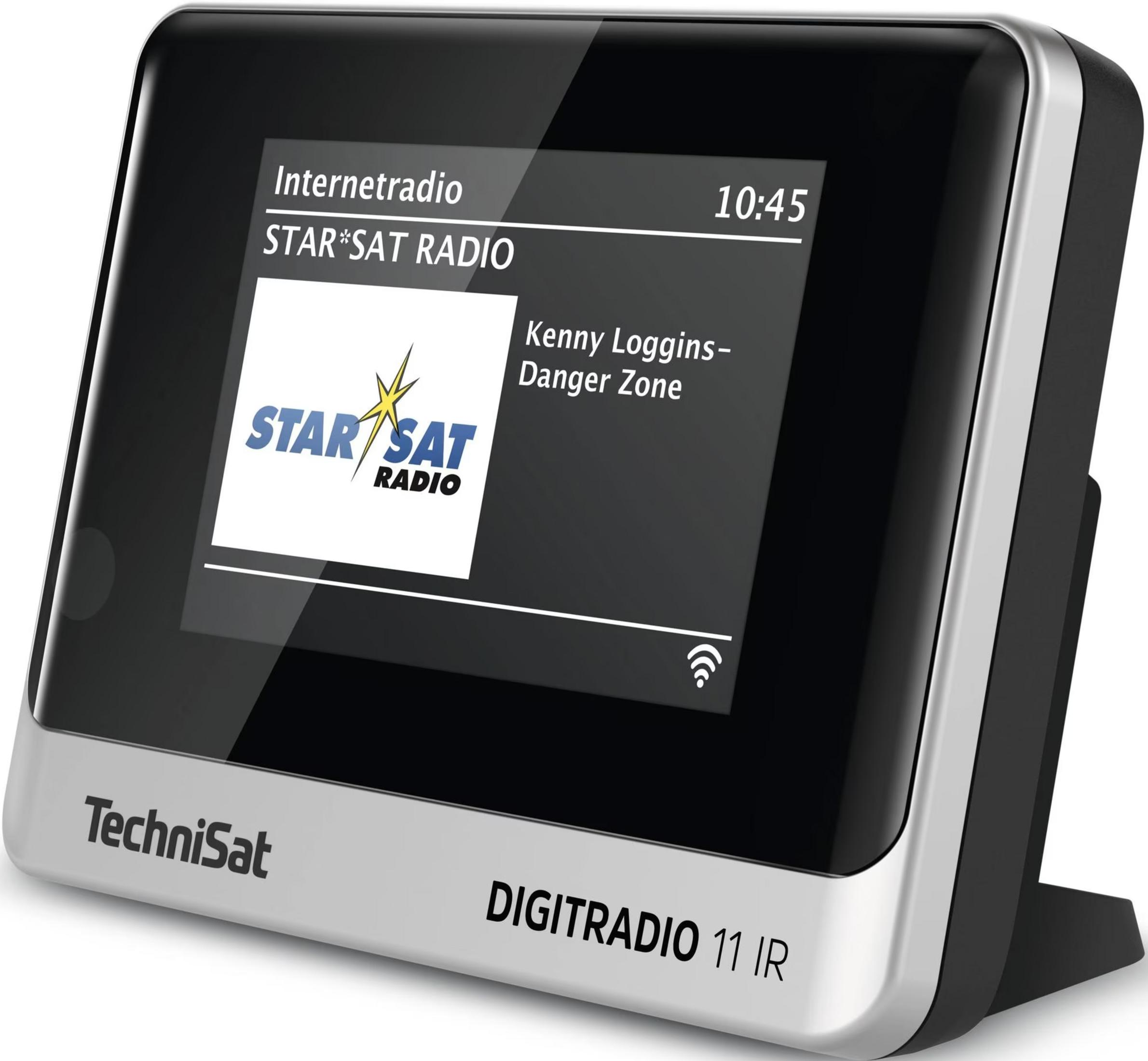 Una radio internet TechniSat Digitradio 11 IR mostra STAR*SAT RADIO.