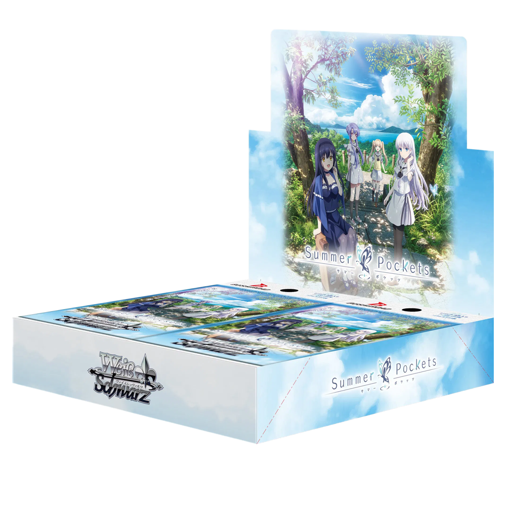 Eine Produktbox mit Anime-Figuren und Sommerlandschaft.