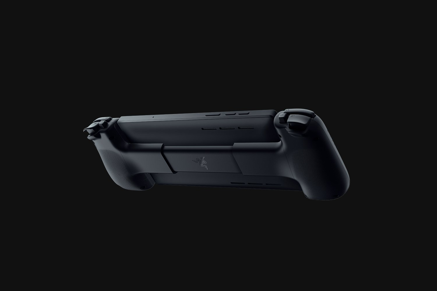 Schwarzer Gaming-Controller mit ergonomischen Griffen und Razer-Logo.