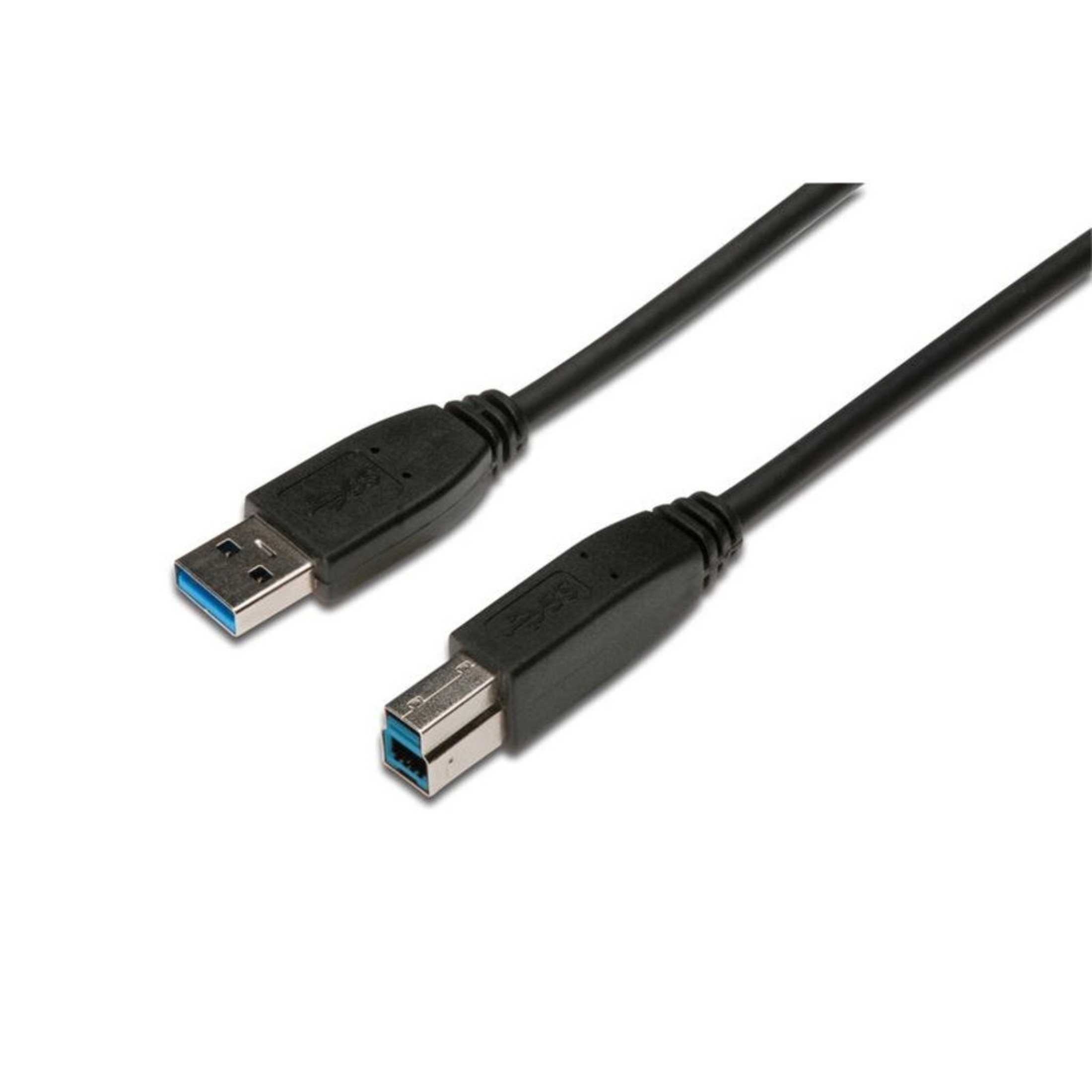 Cavo USB 3.0 nero con connettore interno blu.