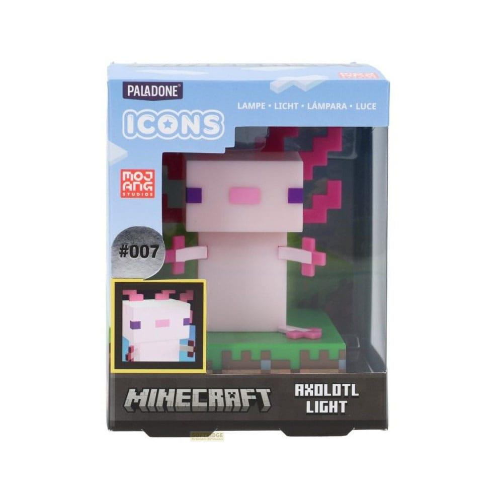 Światło Axolotl Minecraft w pudełku, seria Paladone Icons, nr 007.