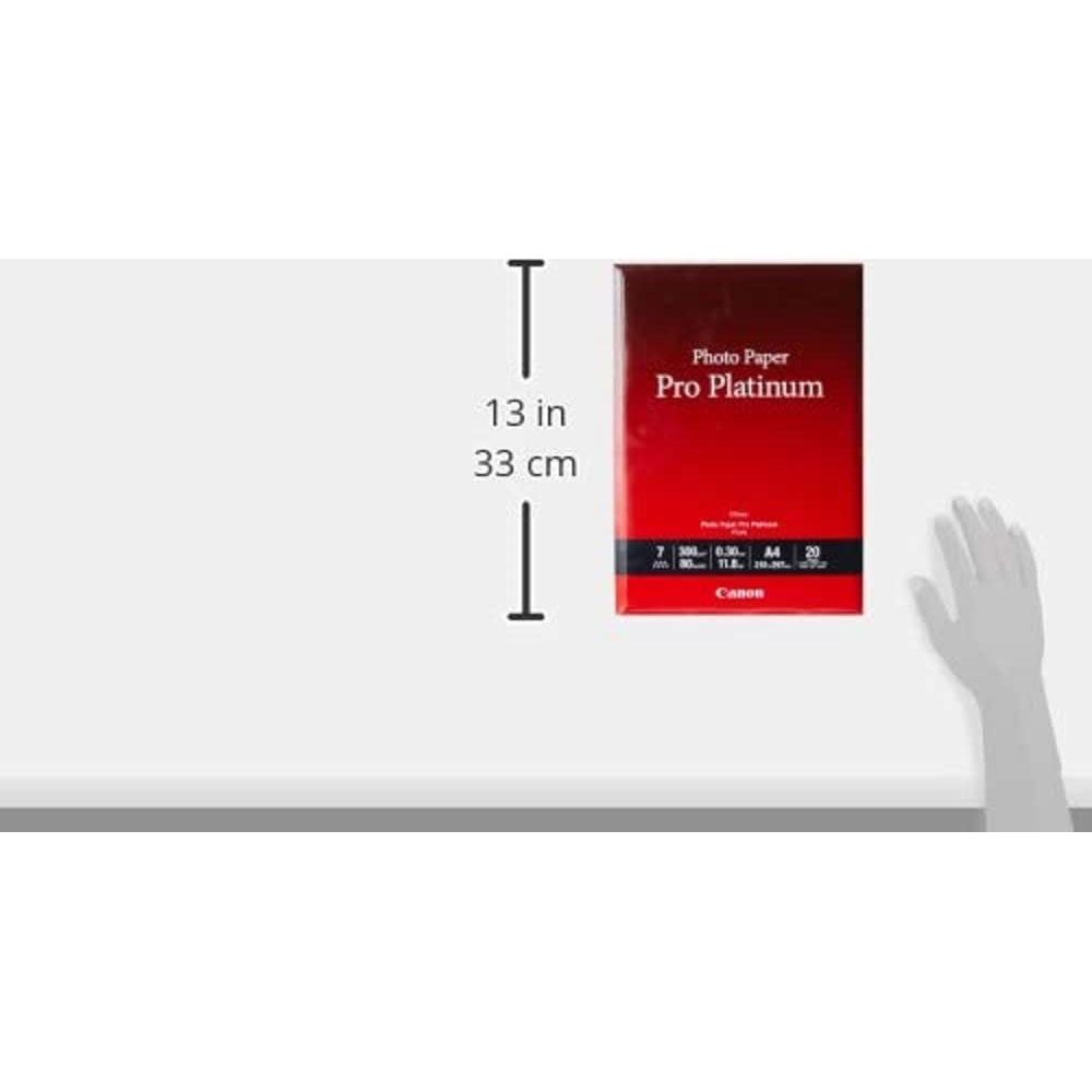 Canon Pro Platinum photo paper, 13 inches/33 cm tall.