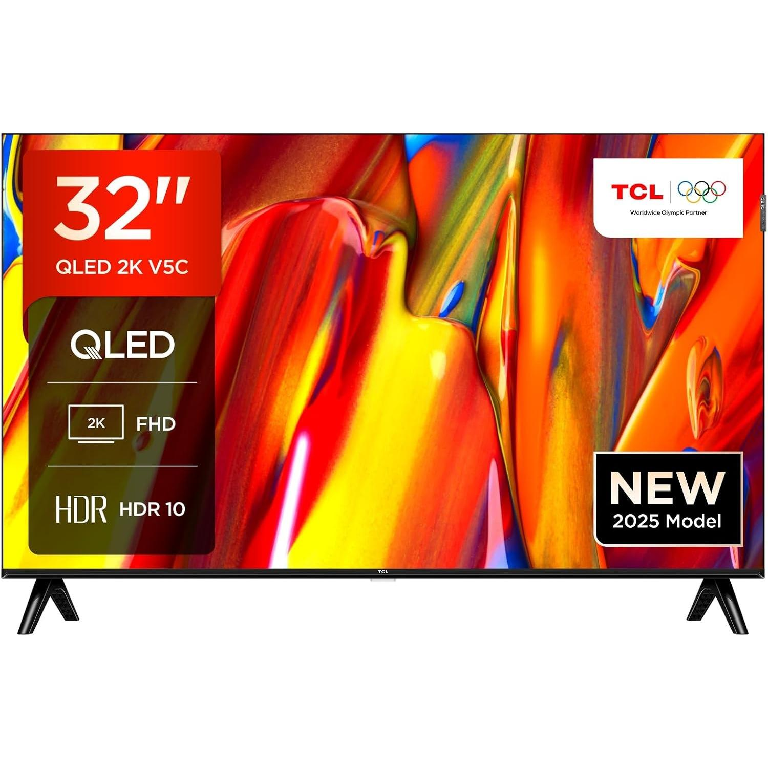 Telewizor 32" QLED 2K V5C, nowy model 2025 z HDR 10.