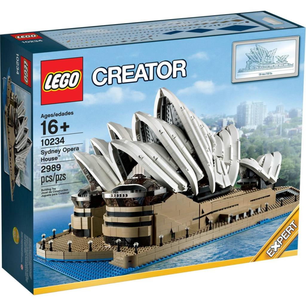 LEGO Creator Sydney Opera House set op doos met "Expert" sticker.