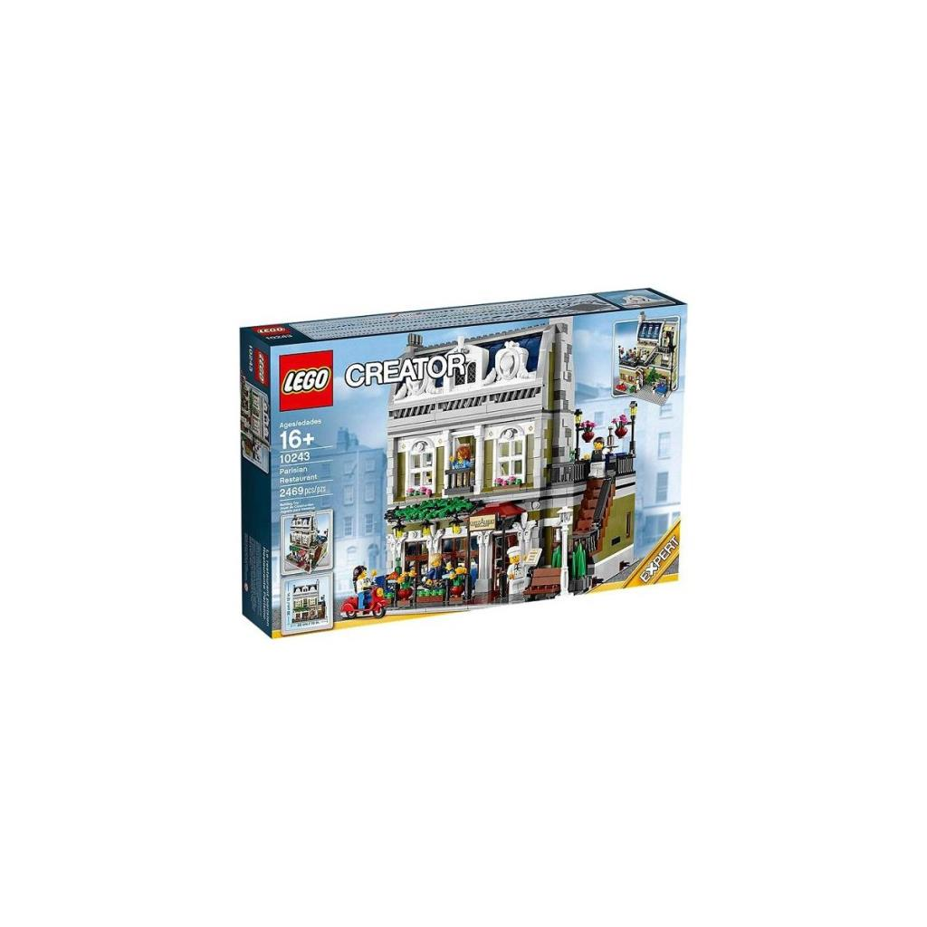 Doos van het LEGO Creator Parijse Restaurant met 2469 onderdelen.