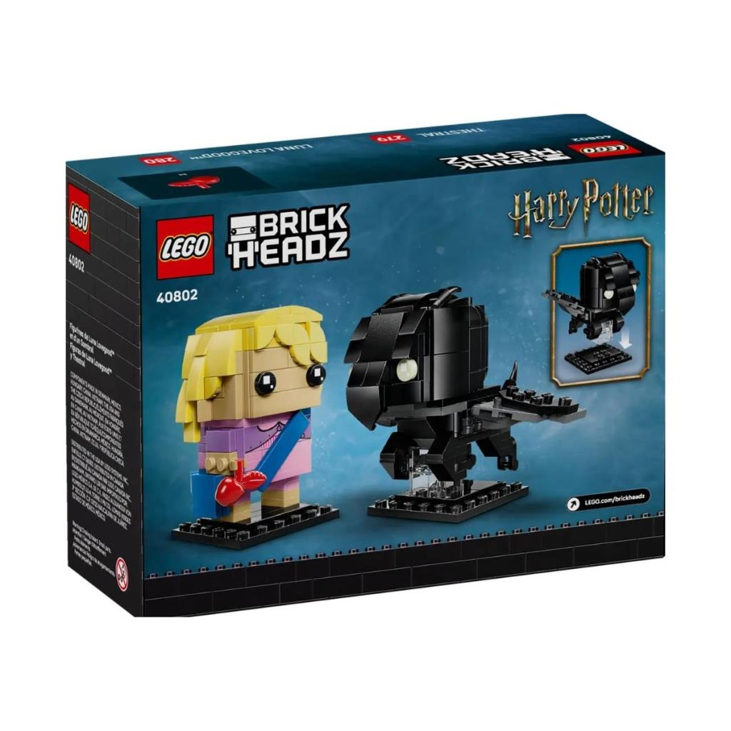 LEGO Harry Potter BrickHeadz: Luna Lovegood ve Thestral figür yapım seti.