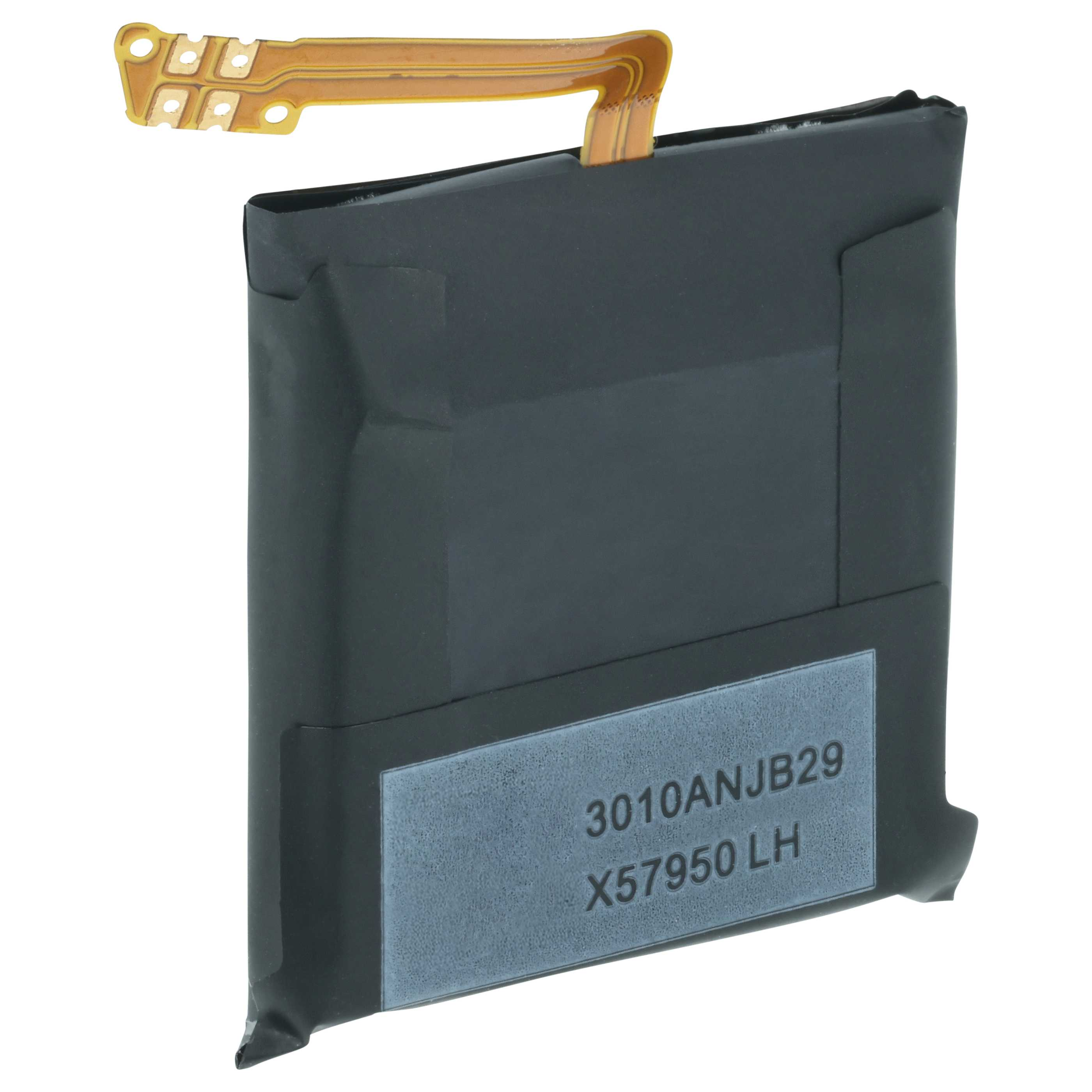 Schwarzer Akku mit Flachbandkabel und Beschriftung 3010ANJB29 X57950 LH.