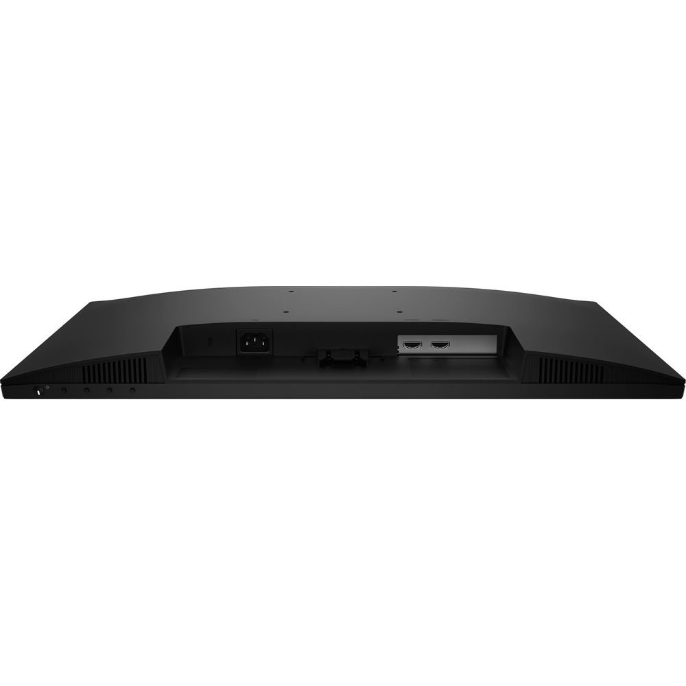 Tył czarnego monitora z portami zasilania, HDMI i VGA.