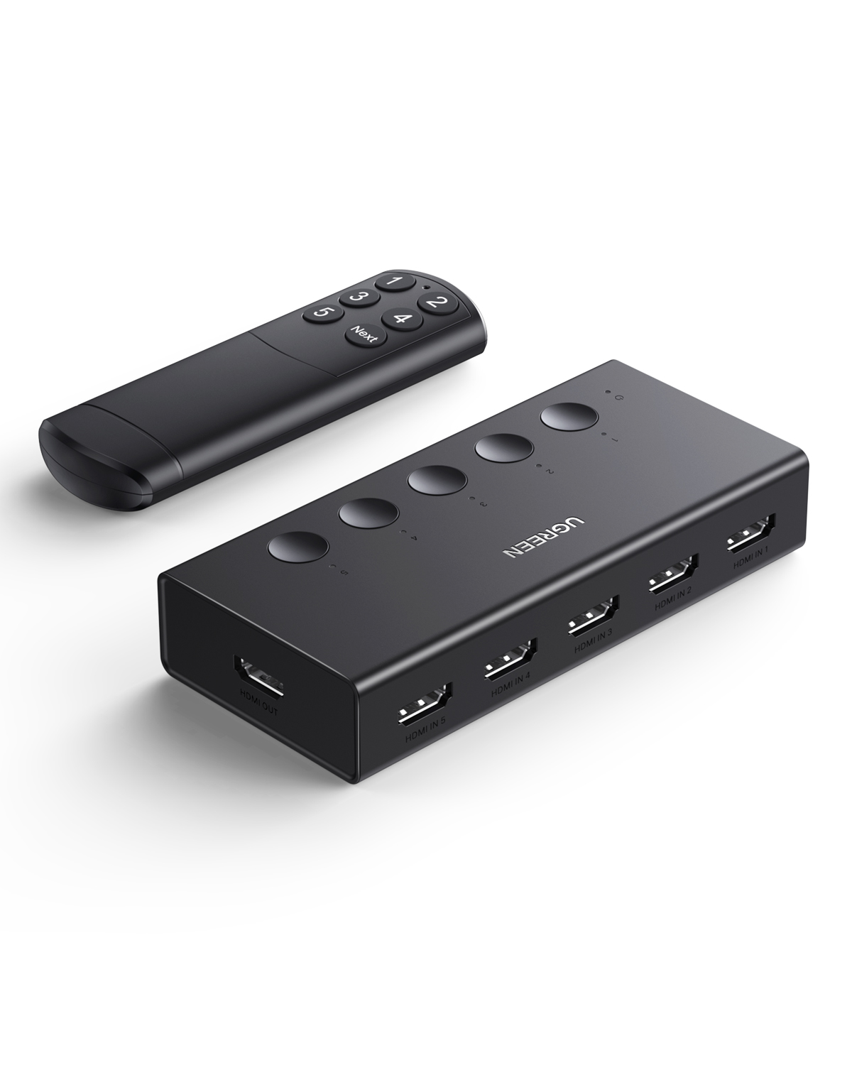 UGREEN 4K/60Hz HDMI 2.0 5 i 1 Arada  25857 0 Switch Siyah