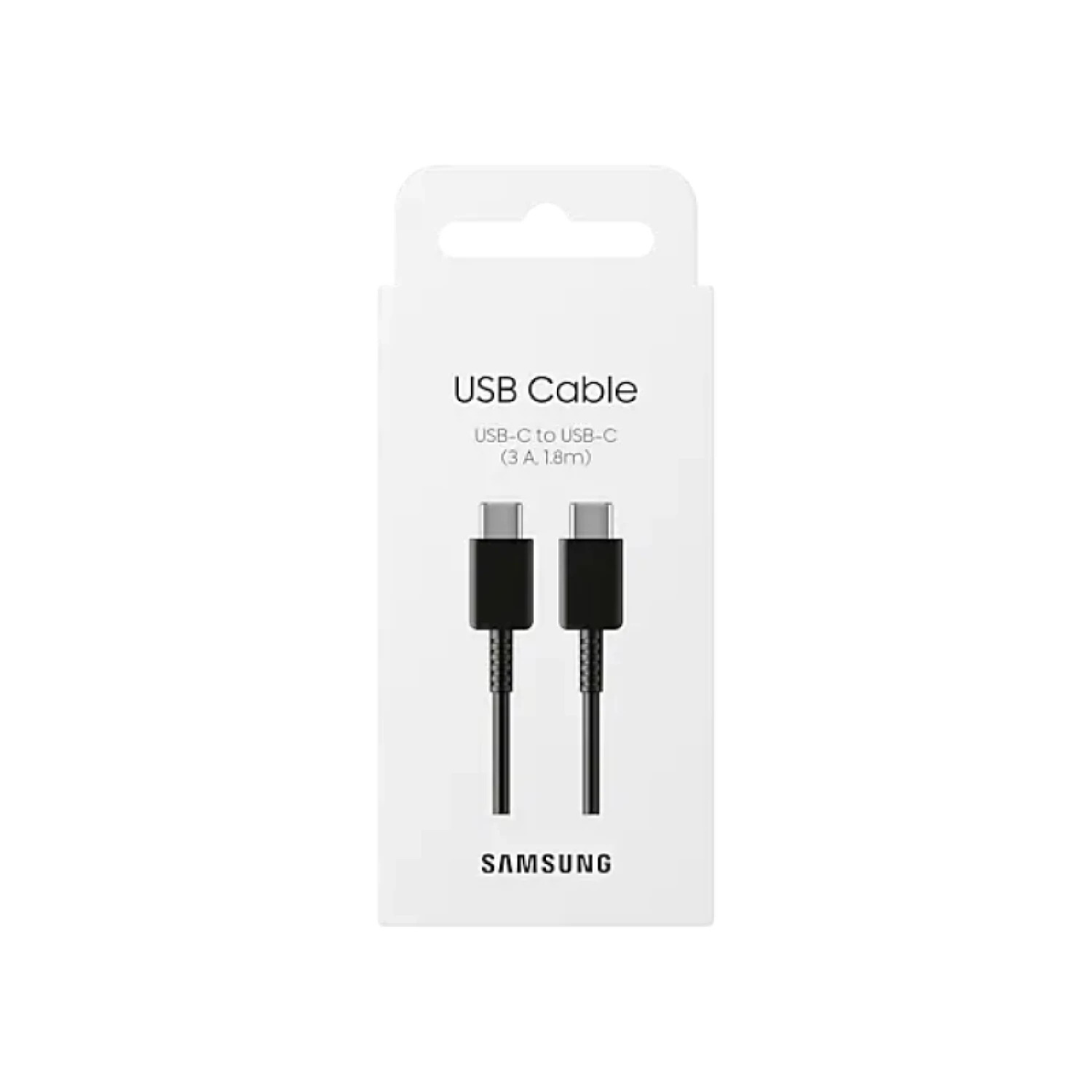 Samsung 1,8m USB-C - USB-C kablosu ambalajı.