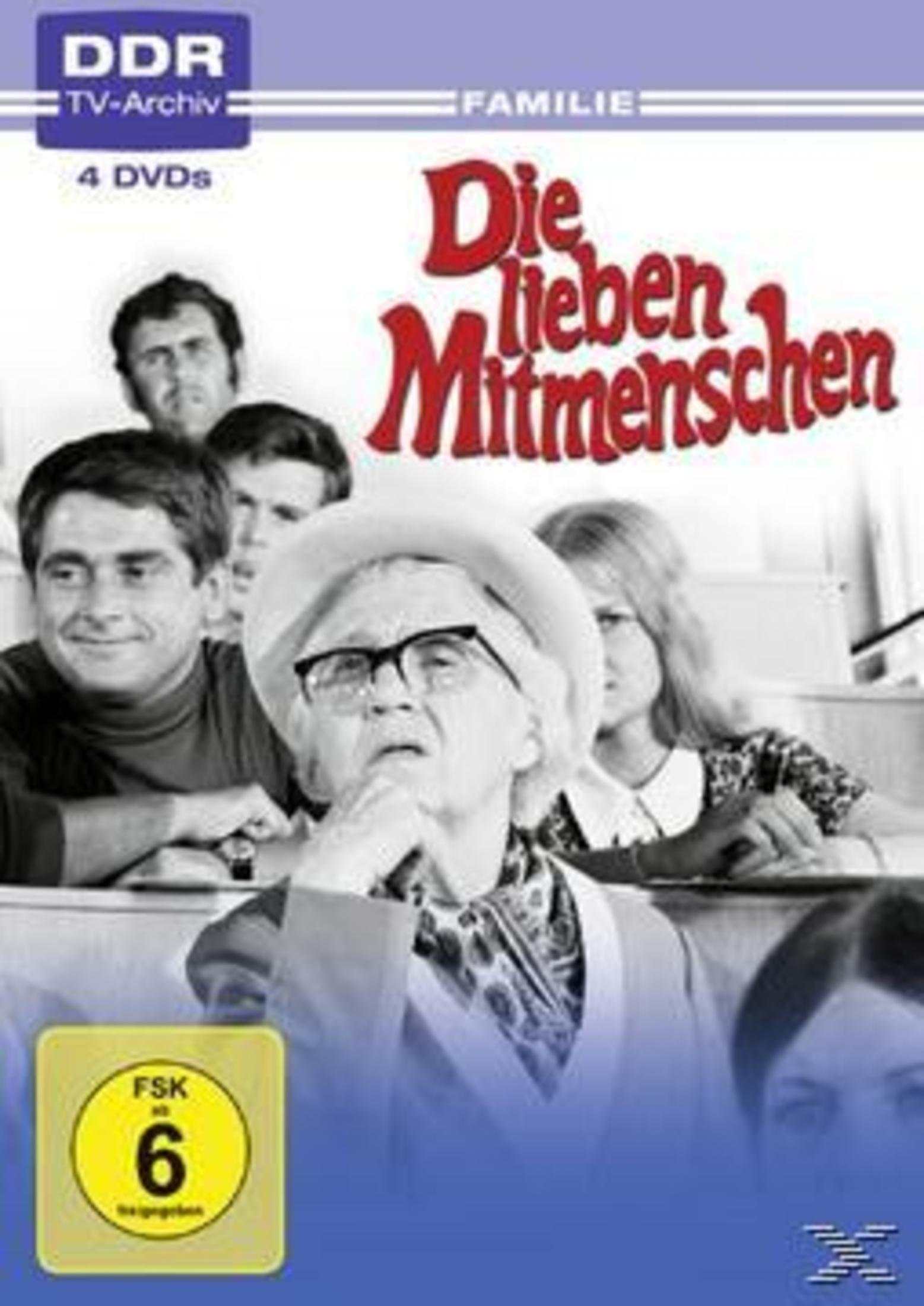 Die Lieben Mitmenschen DVD-Cover mit Darstellern und FSK 6 Logo.