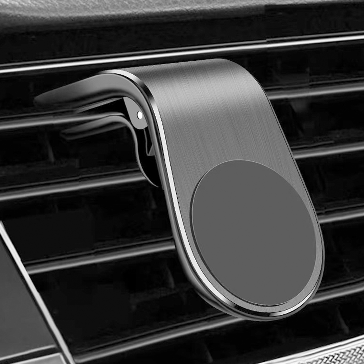 Ein magnetischer Lüftungsschlitz-Autohalter mit rundem Auflagepunkt.