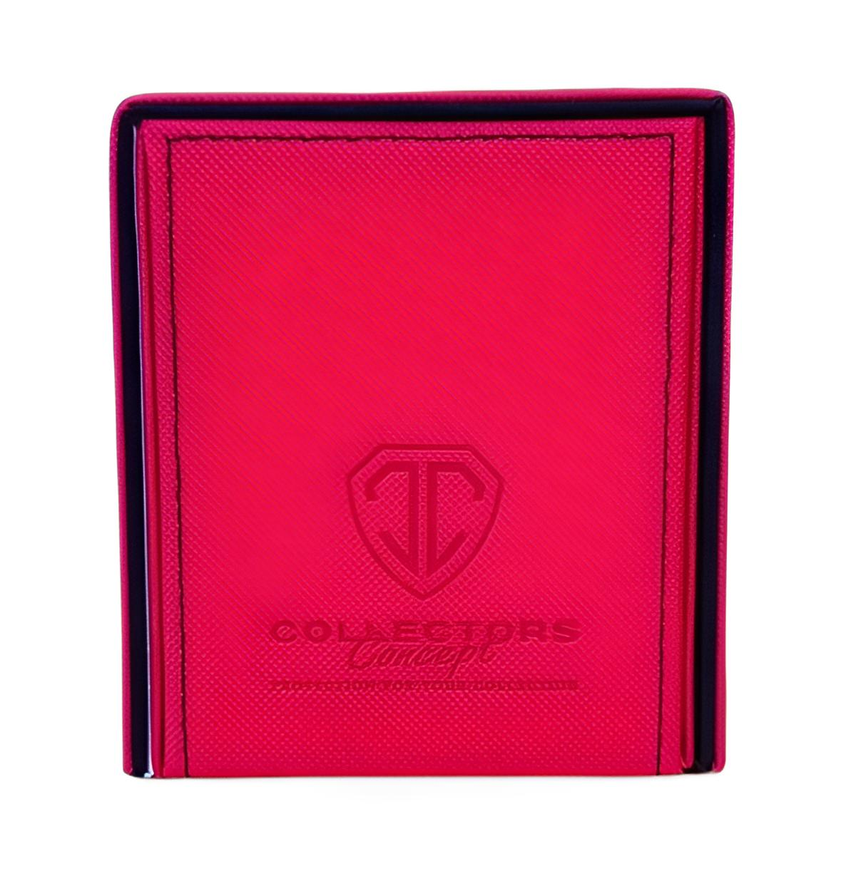 Ein pinker Ordner mit einem T-Logo und "Collectors Concept" Aufschrift.