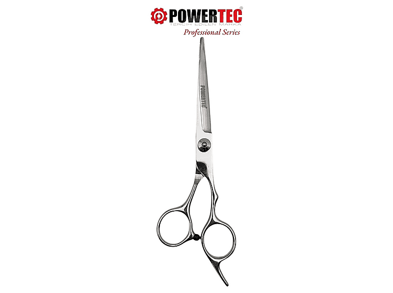 POWERTEC TR-03 6 inç Düz Saç Kesim Makası Gümüş