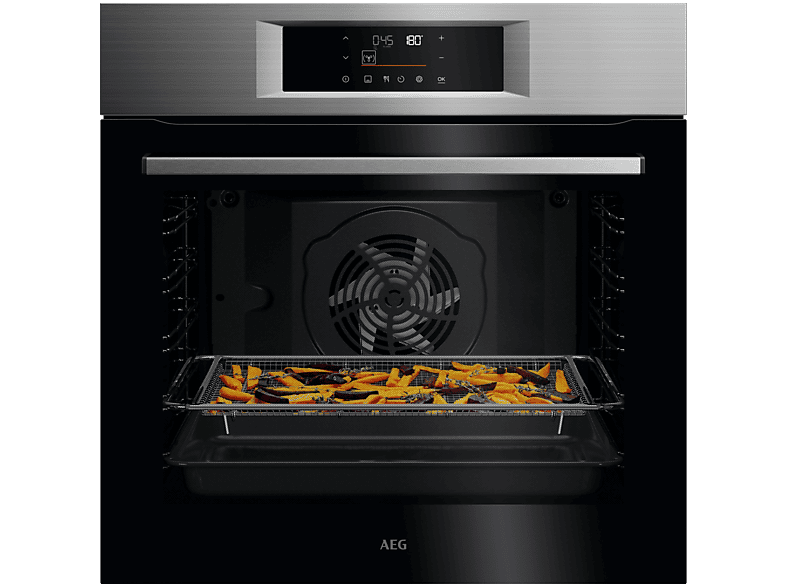 Horno multifunción - AEG Serie 5000 GU5PB43FPM, 72 l, 59,4 cm, INOX Antihuellas
