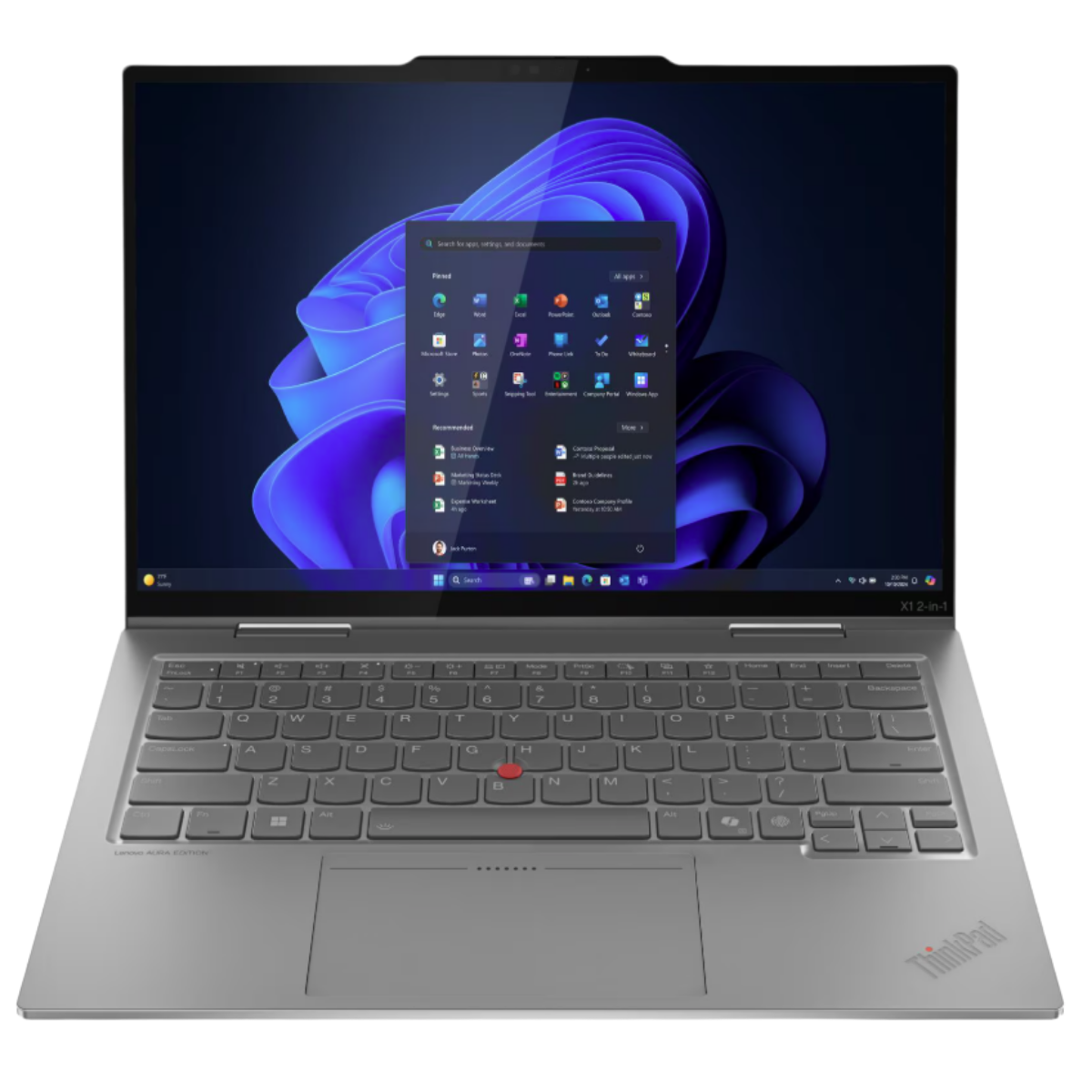 LENOVO ThinkPad X1 2'si 1 Arada Gen 10 Aura Edition Intel Core Ultra 7 258V 32 GB RAM 1 TB SSD 14 inç Windows 11 Pro Laptop Gri