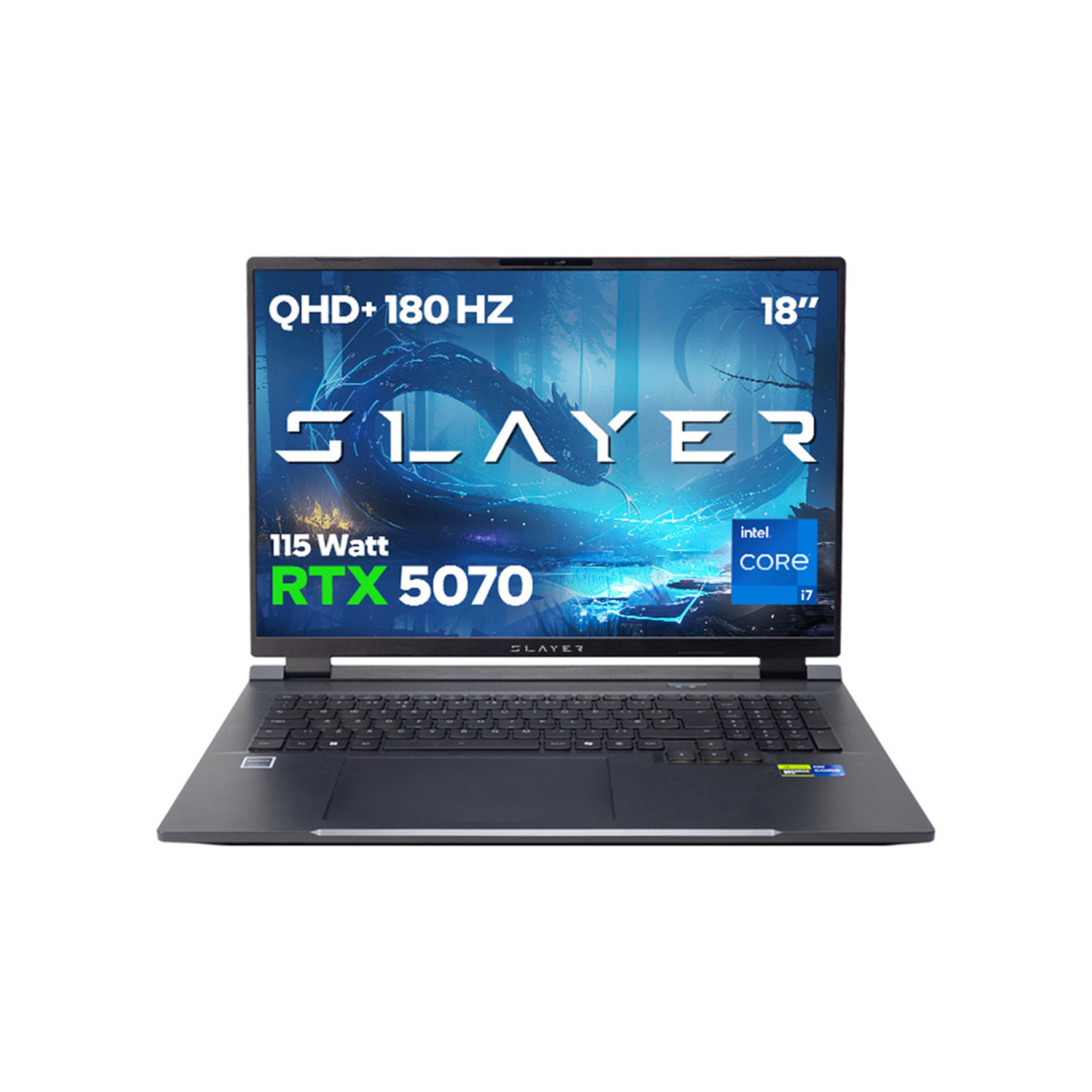 GAME GARAJ Slayer X7T XL-5070 C3 RTX5070 180Hz QHD+ IPS Intel Core i7-14650HX 32 GB RAM 2 TB SSD 18 inç FreeDOS Gaming Laptop Siyah