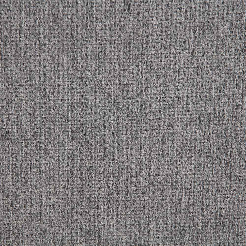 Una textura de tela gris con un patrón tejido grueso.
