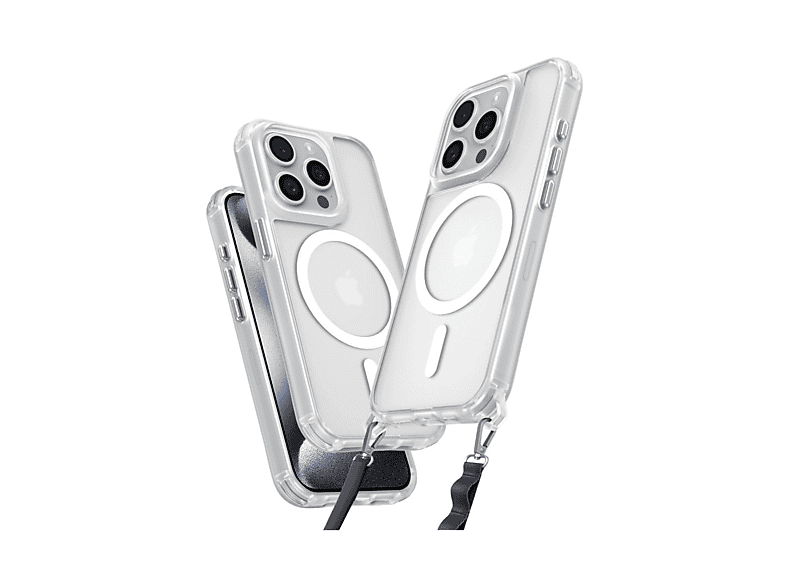 EVIMDEYOKYOK Apple İphone 15 Pro Max Kılıf Enka Magsafe Silikon Kılıf - Şeffaf Telefon Kılıfı Çok Renkli