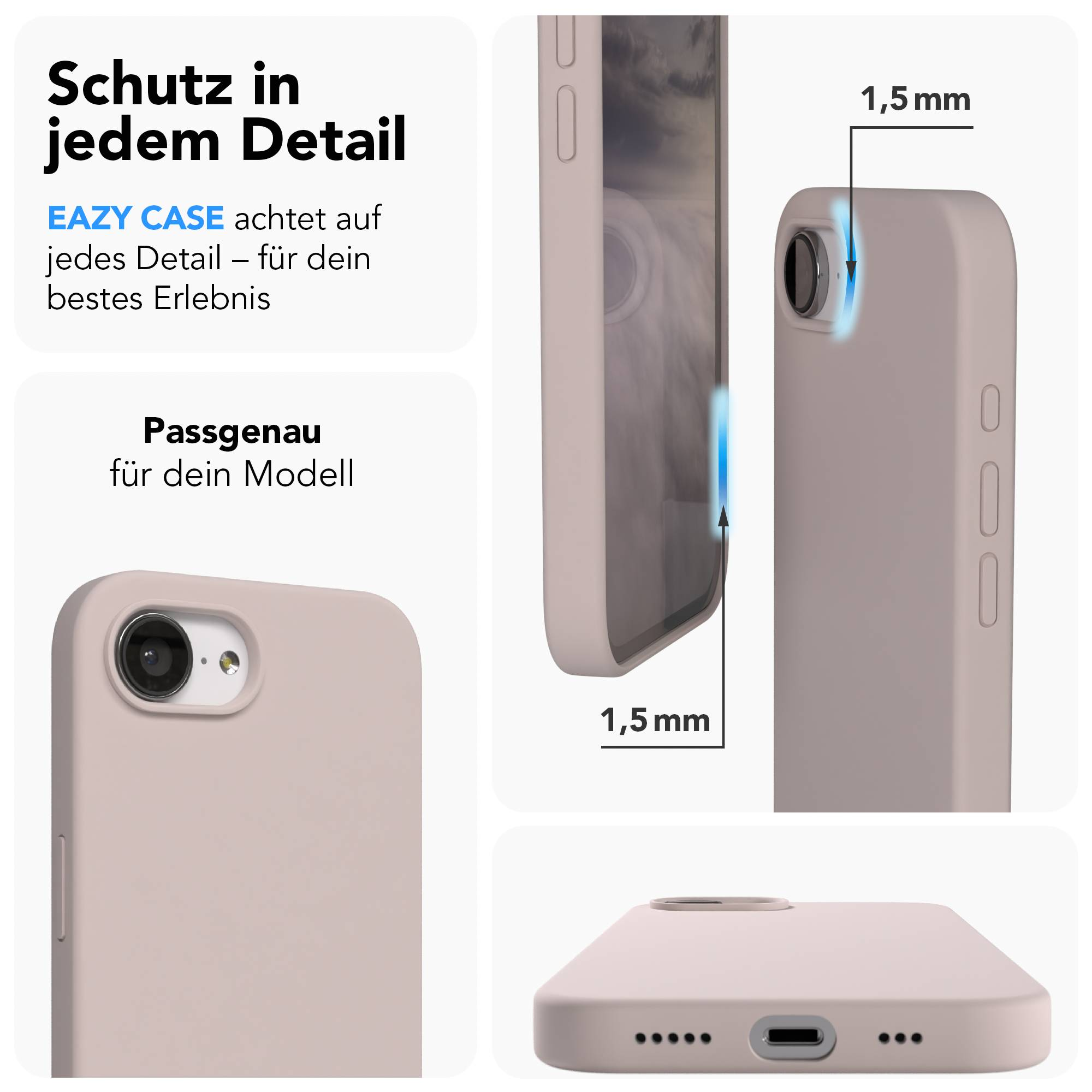 Eine Schutzhülle für ein Smartphone, die Details zeigt.