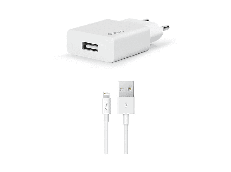TTEC 2SCS20LB SmartCharger 2.1A Lightning Kablo ve Seyahat Şarj Cihazı Beyaz