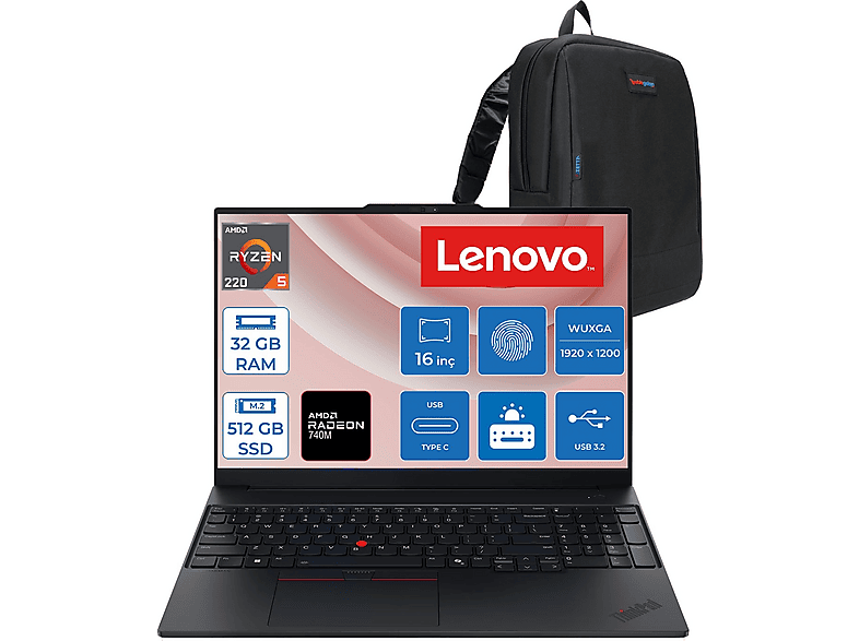 LENOVO Thinkpad E16 Gen3 WUXGA IPS 21ST0058TXF09 AMD Ryzen 5 220