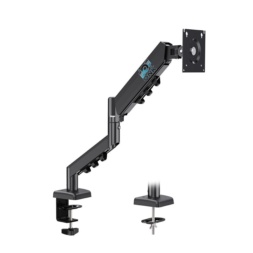 ONK 17-27'' Amortisörlü Hareketli Masa Üstü Tekli Monitör Standı