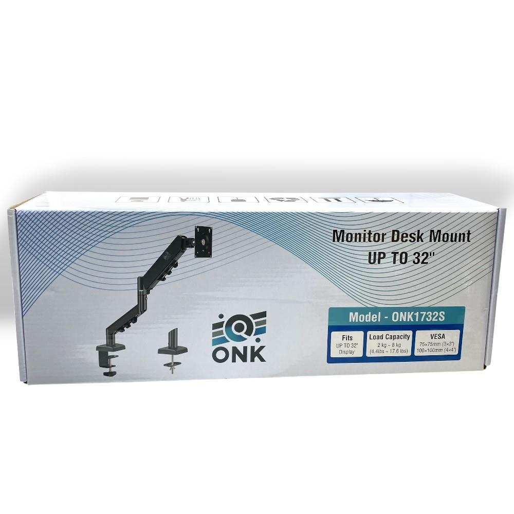 Monitör masa montaj aparatı kutusu, ONK1732S model, 32"'e kadar.