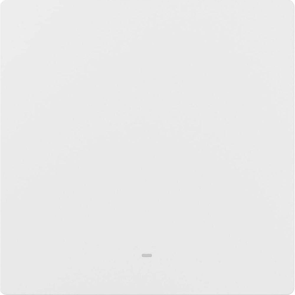 Prosty biały kwadrat z małą szarą linią na dole pośrodku.