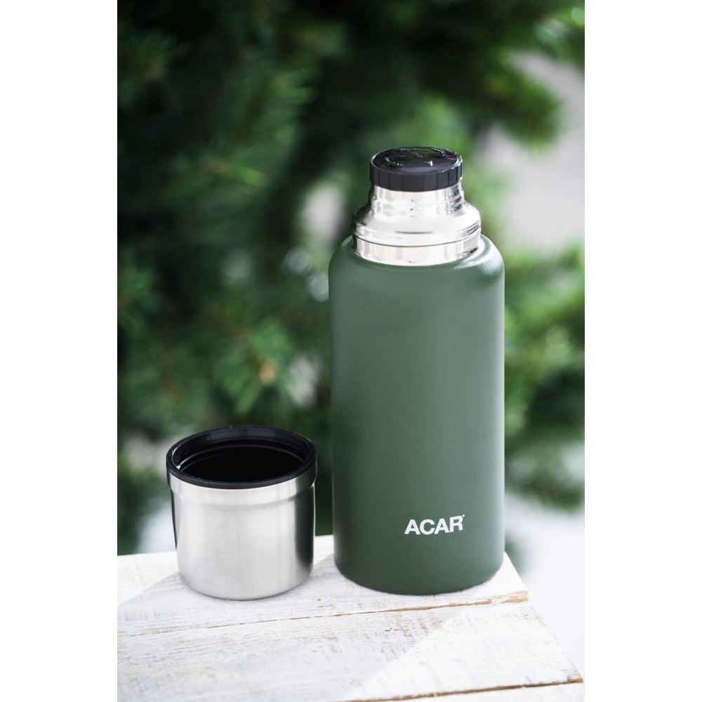 ACAR TMS-08366 Karat X Serisi 0.75 l Kamp Yeşil Paslanmaz Çelik Termos