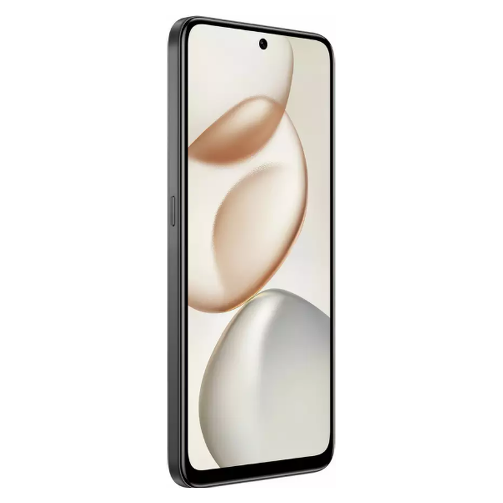 Uno smartphone nero con uno sfondo astratto minimalista.