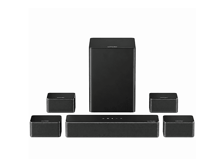 ULTIMEA 7.1 Soundbar with Virtual Surround Sound, TV Speaker, Smart App Control, 8 High Performance Speakers, 6.5 Wireless Subwoofer, Home Cinema, Poseidon D70