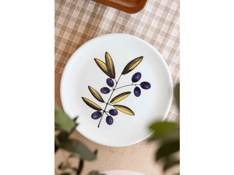 THE MIA OVS0001 Olivos 6'lı Set 19 cm Pasta Tabağı