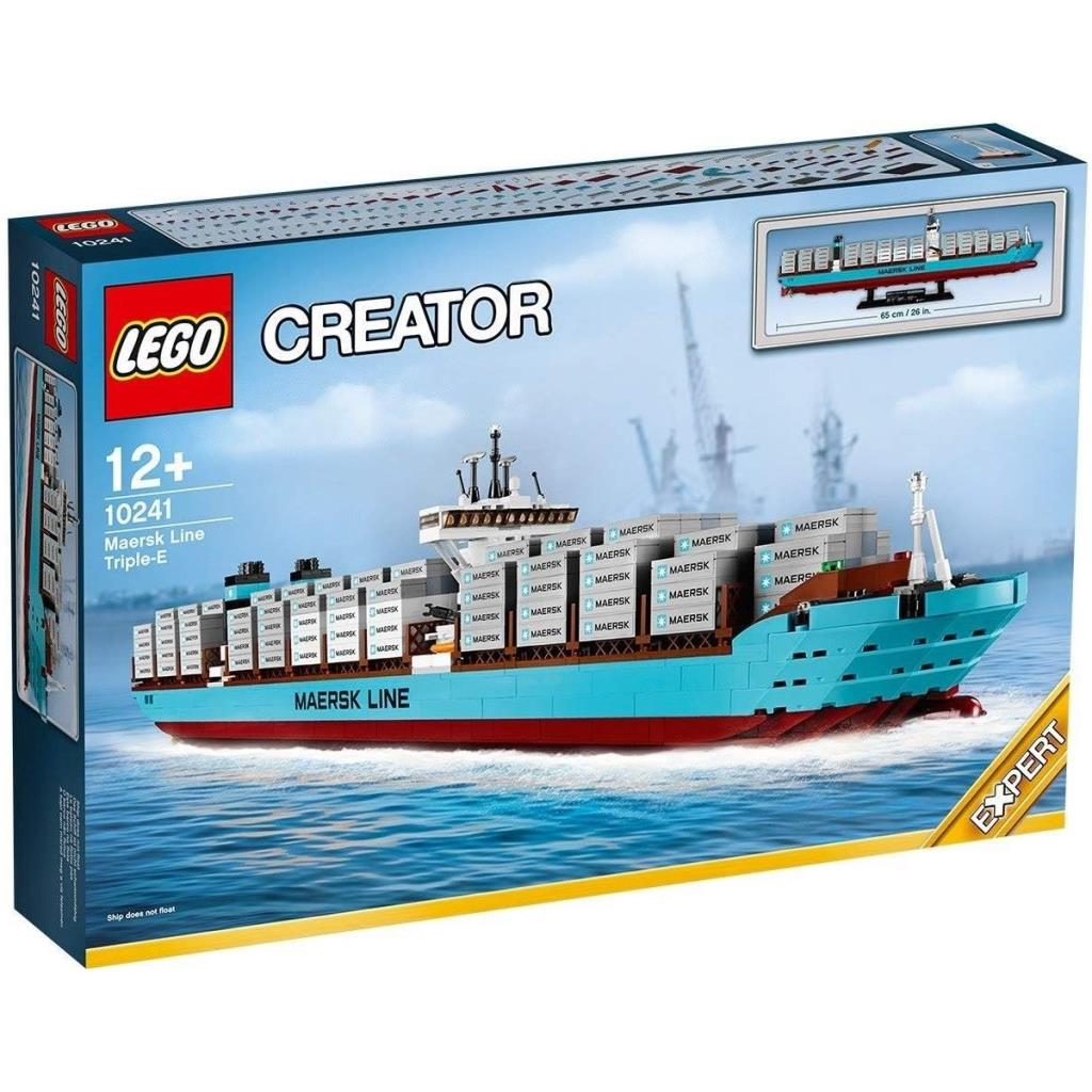 Lego Creator Maersk Line Triple-E konteyner gemisi seti kutusu.