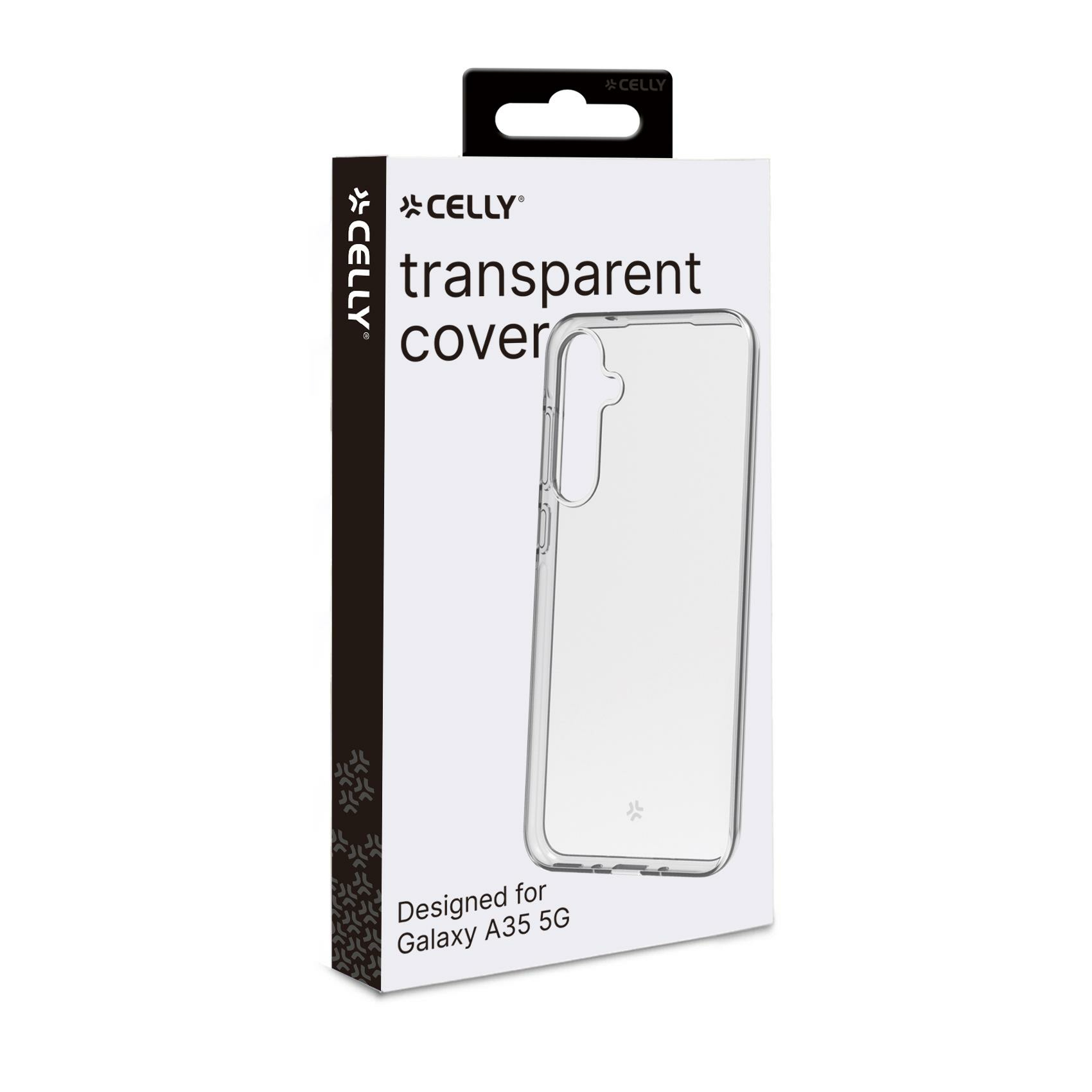 Confezione per una cover trasparente per Galaxy A35 5G.