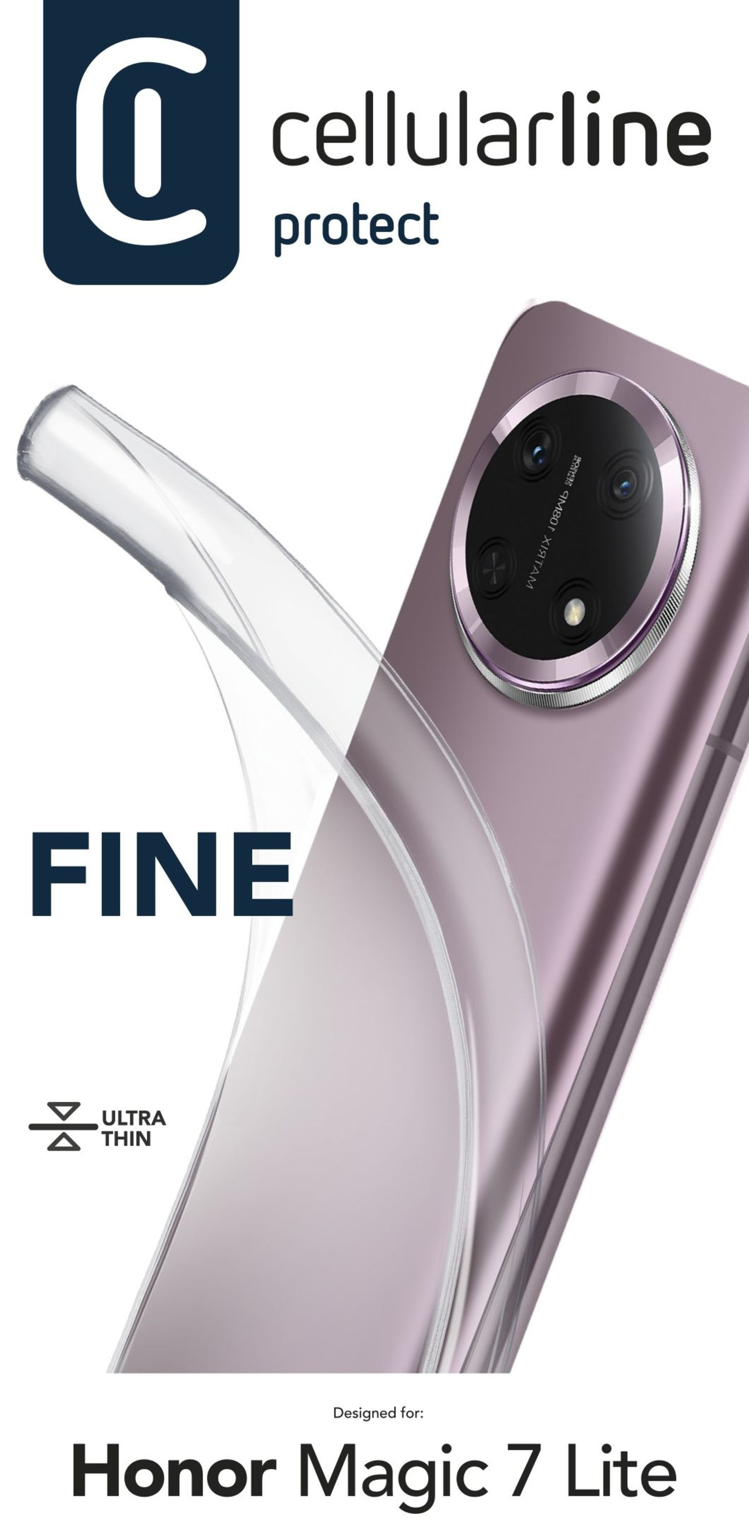 Custodia Cellularline protect per Honor Magic 7 Lite, ultrasottile.