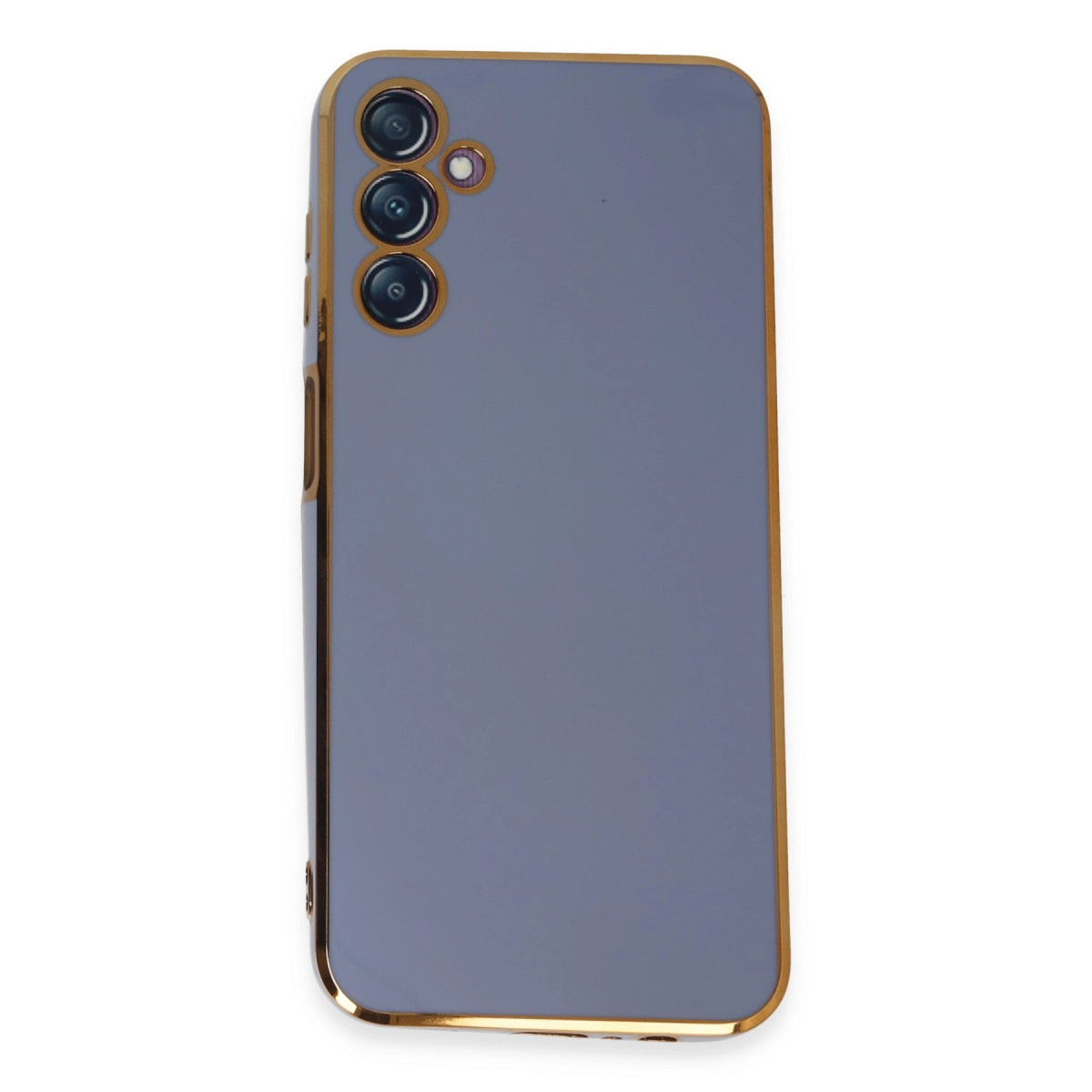 EVIMDEYOKYOK Samsung Galaxy M14 5G Uyumlu Volet Silikon Telefon Kılıfı Mavi