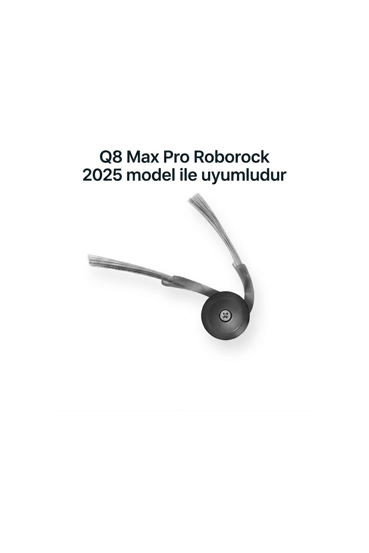 Beyaz arka plan üzerinde bir Roborock fırça rulosu.