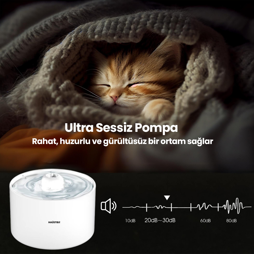 Bir kedi battaniyenin altında beyaz bir su sebili yanında uyuyor.