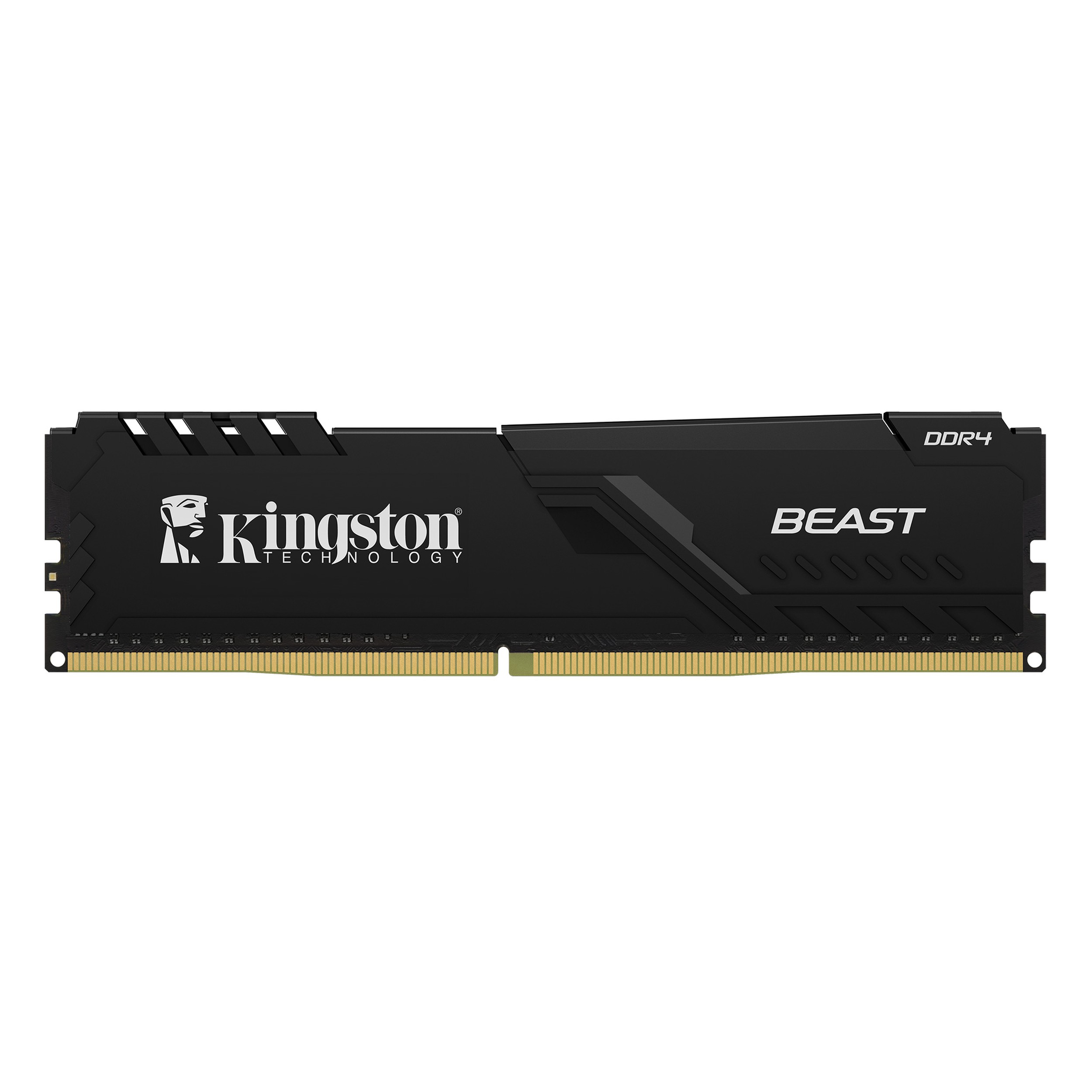 Kingston logosu ve 'BEAST' yazılı siyah DDR4 RAM.