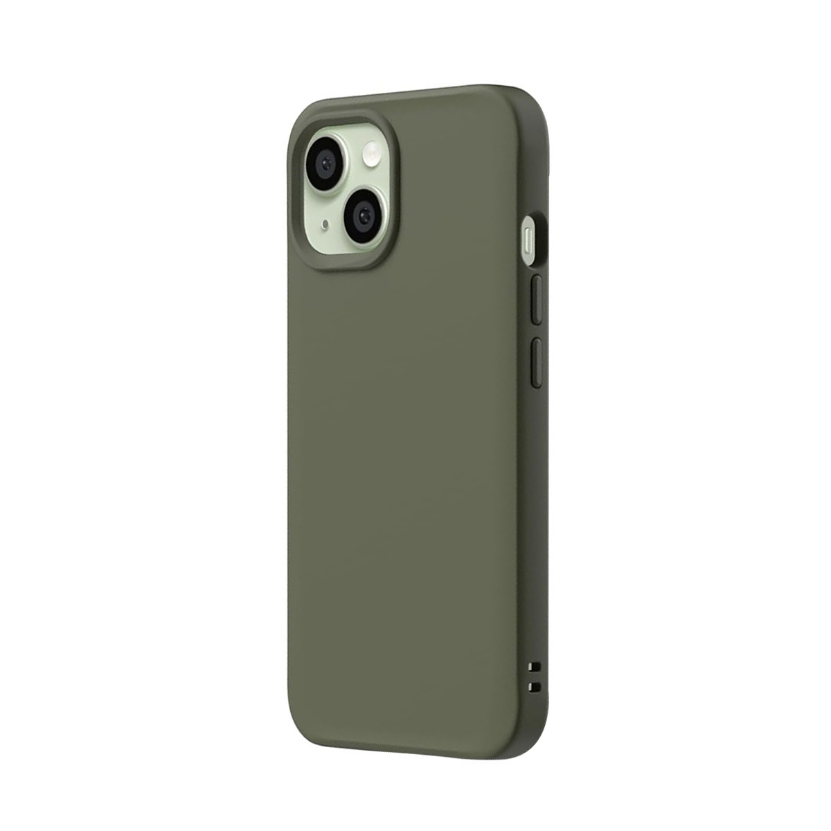 Coque de téléphone vert foncé avec module caméra