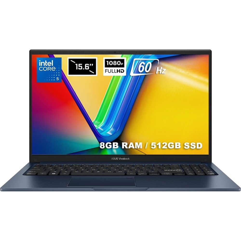 ASUS Vivobook 15 X1504VA-NJ3665 Intel® Core™ 5 Processor 120U 8 GB RAM 512 GB SSD 15,6 inç FreeDOS Notebook Quiet Blue