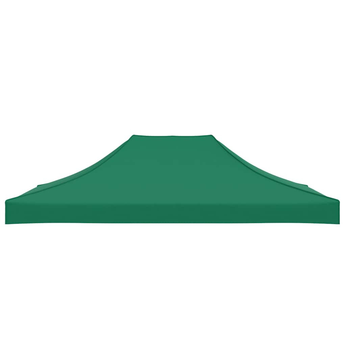 Telo tenda verde con tetto a punta