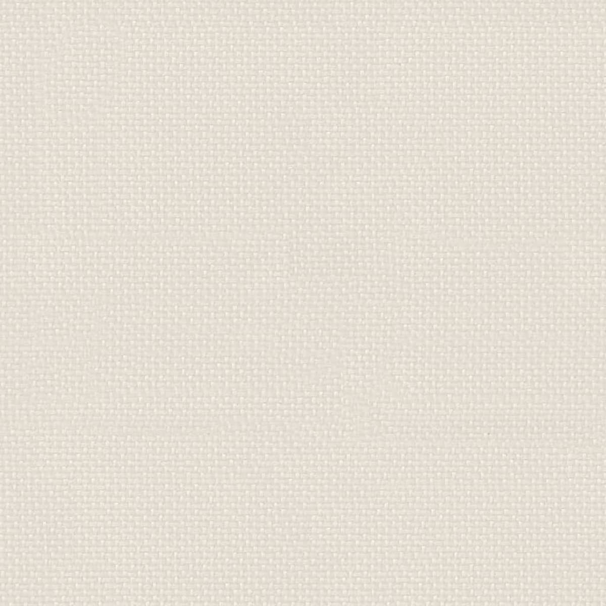 Eine Nahaufnahme eines cremefarbenen Stoffes mit einer sichtbaren Webtextur.