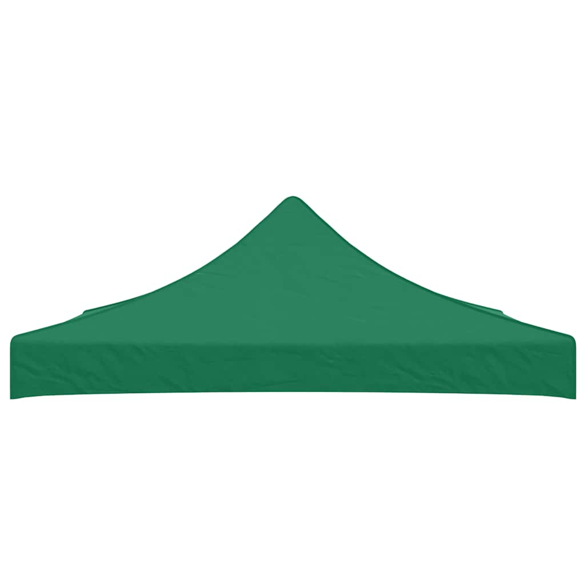 Una copertura verde per tenda, su sfondo bianco.
