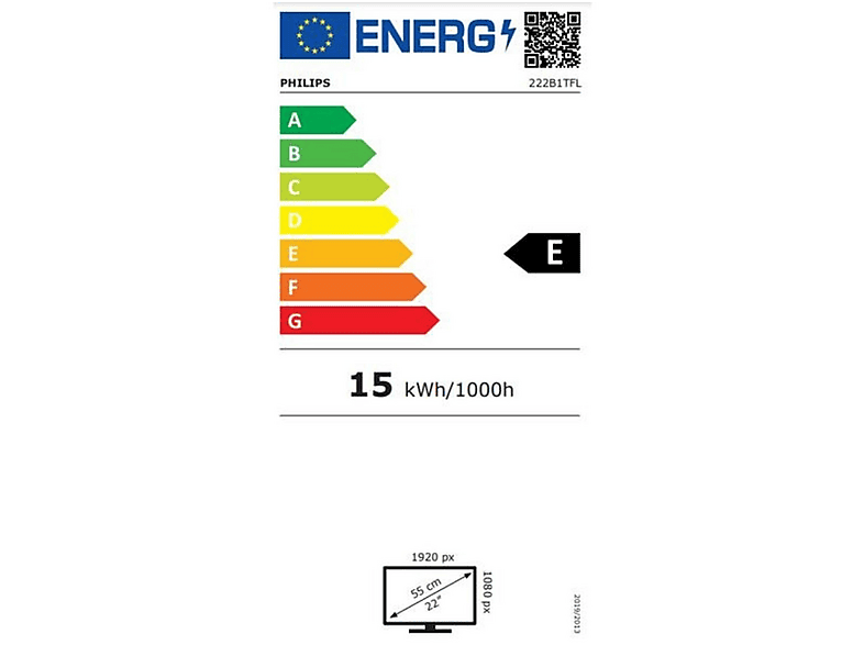 PHILIPS B Line 222B1TFL/00 Czarny
