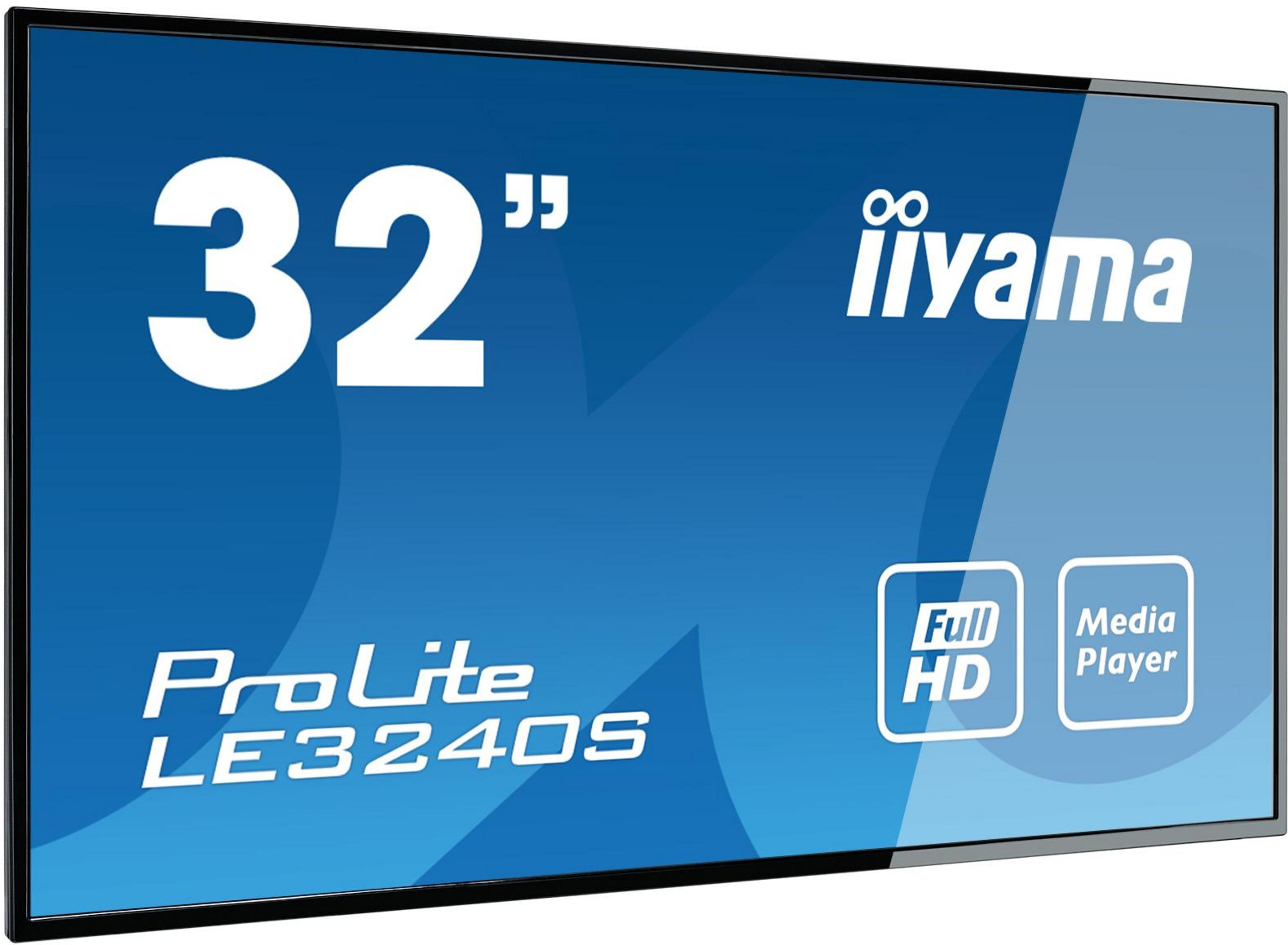 Monitor iiyama de 32 pulgadas con Full HD y reproductor multimedia.