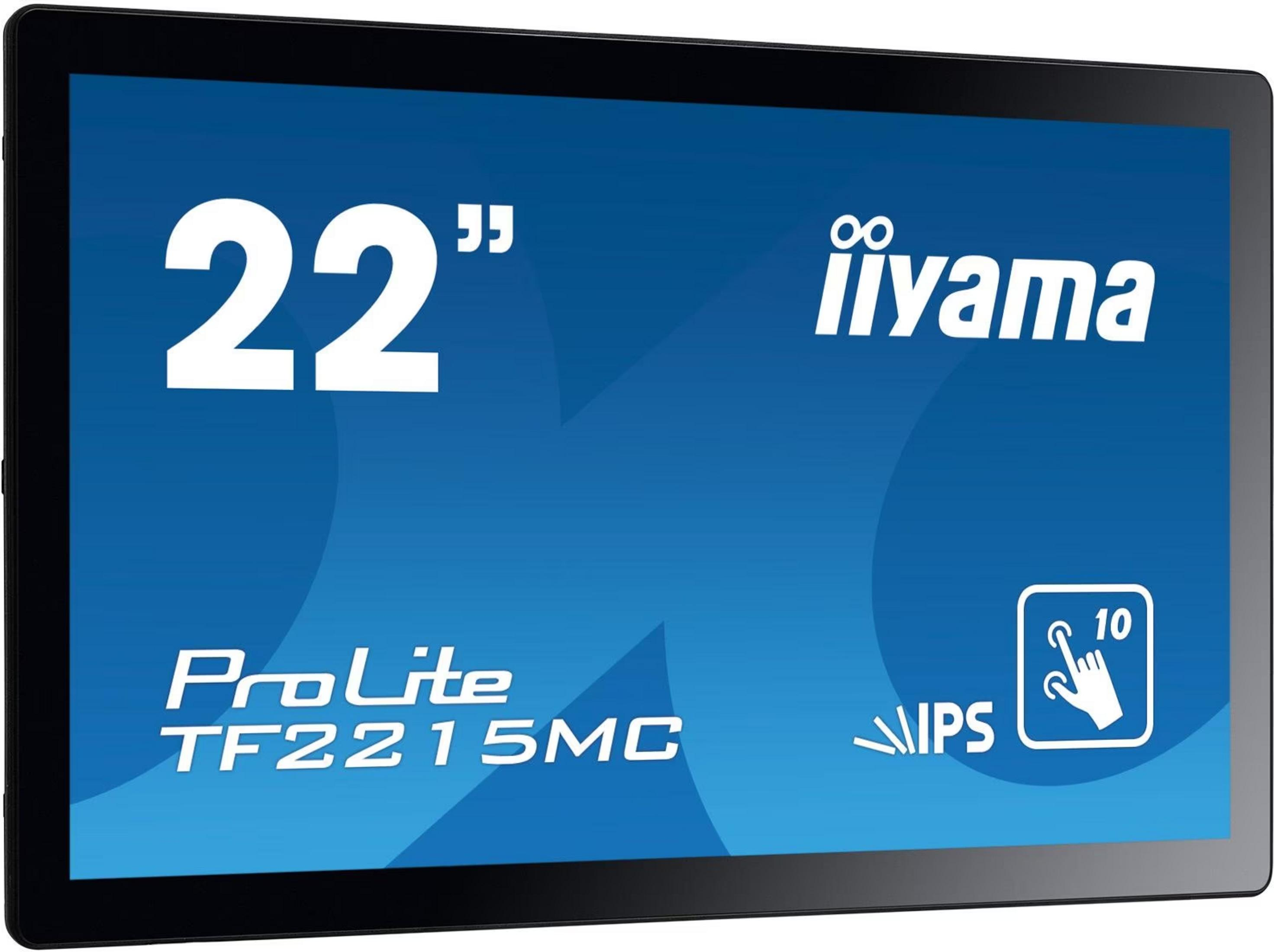 22-calowy monitor iiyama wyświetlający ProLite TF2215MC i dotyk IPS.