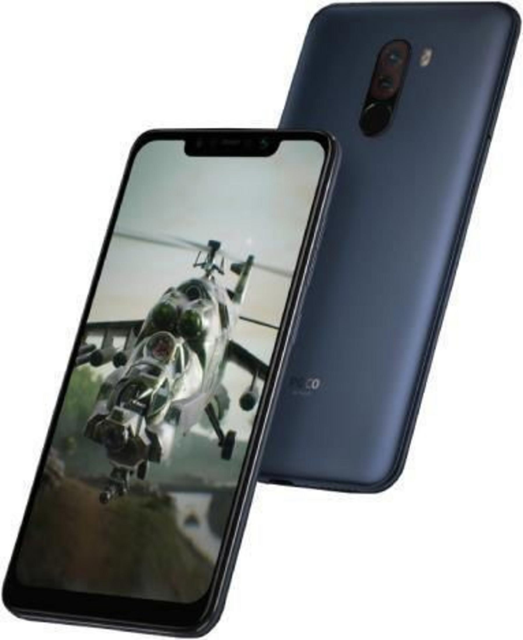 Ein dunkles Smartphone zeigt einen Kampfhubschrauber im Flug auf dem Bildschirm.
